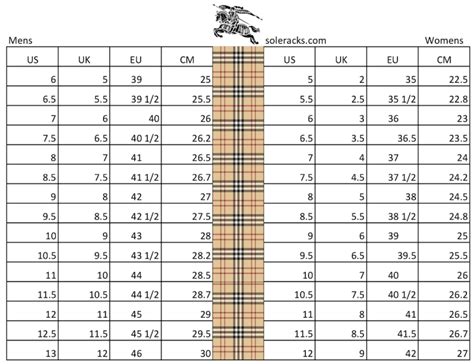 burberry shoe womens|Burberry women's shoe size chart.